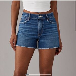 AE Strigid Super High-Waisted Relaxed Denim Short